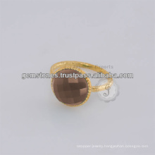 Natural Gemstone Handmade Gold Plated Rings 925 Sterling Silver Jewelry Wholesale Gemstone Rings